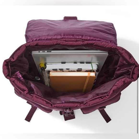 PINK NYLON CARGO BACKPACK - Picture 3 of 4